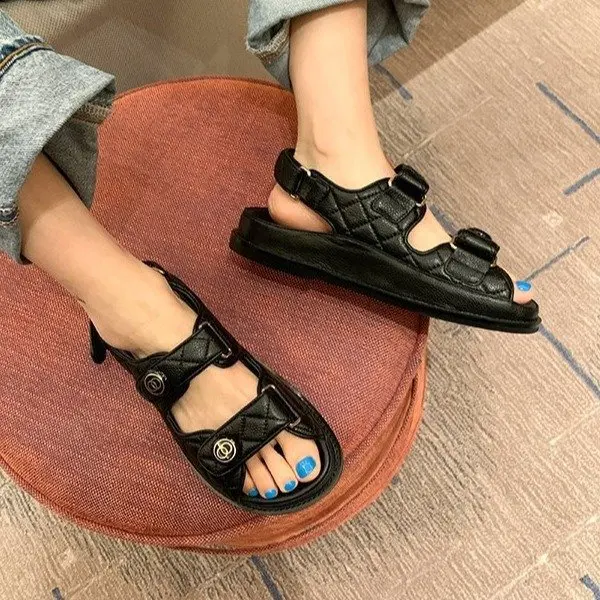 

Women's Platform Sandals Ins Platform Sandals Women 2021 Summer New Women Fashion Sports Shoes Black White Women's Shoes