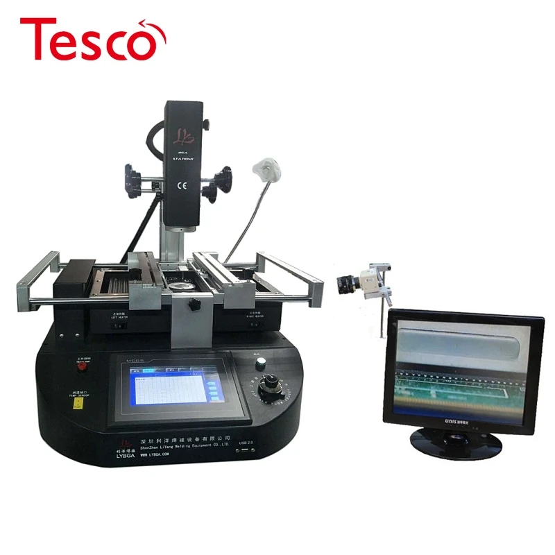 LY R5830/R5830C 3 зоны паяльная станция горячего воздуха BGA для чипа материнской платы