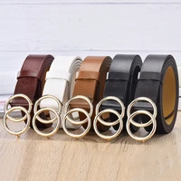 web celebrity double circle new ms han edition mens wide belt strap dress jeans with young students