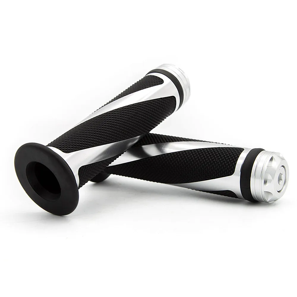

CNC 7/8" 22mm Universal Motorcycle Handlebar Handle Bar Grips Set For Suzuki Honda Yamaha Ducati Kawasaki Motocross Motor Grips