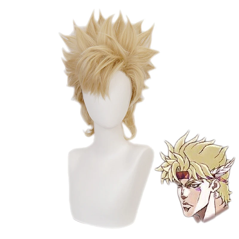 Аниме приключения Джоджо Цезарь Anthonio Zeppeli парик Косплэй костюм синтетический