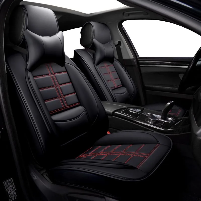 Deluxe Edition Авто из искусственной кожи для автомобильных сидений для ssangyong korando zotye t600 peugeot 508 sw 607 507 407 408 mercedes w245 подушки сиденья автомобиля - Название цвета: Deluxe Edition