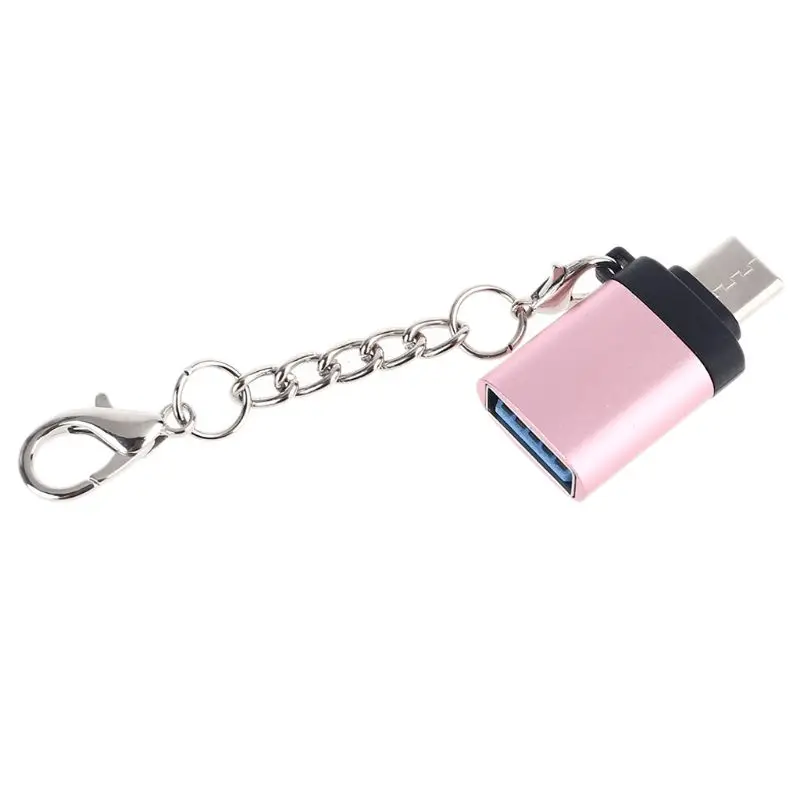 

Переходник с гнездом OTG типа C на USB 3,0 с цепочкой для смартфона планшета YYDS