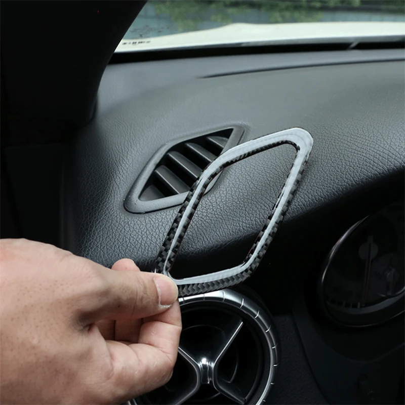 Автомобильные наклейки на вентиляционные отверстия из углеродного волокна для