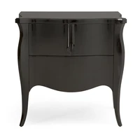 bedroom furniture 1 drawer wooden night stand line painted bedside table