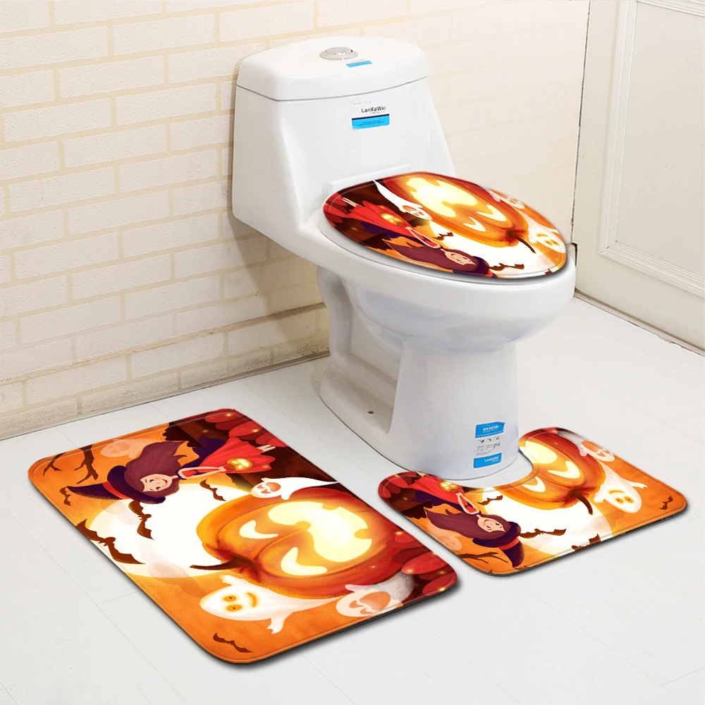 3 шт. противоскользящие фланелевые коврики для ванной | Дом и сад