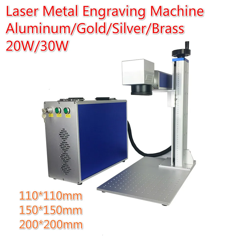 Mini Fiber Laser Metal Marking Machine 20W 30W  For Aluminum Gold Silver Brass Metal Engraving Machine DIY Laser Metal Engraver
