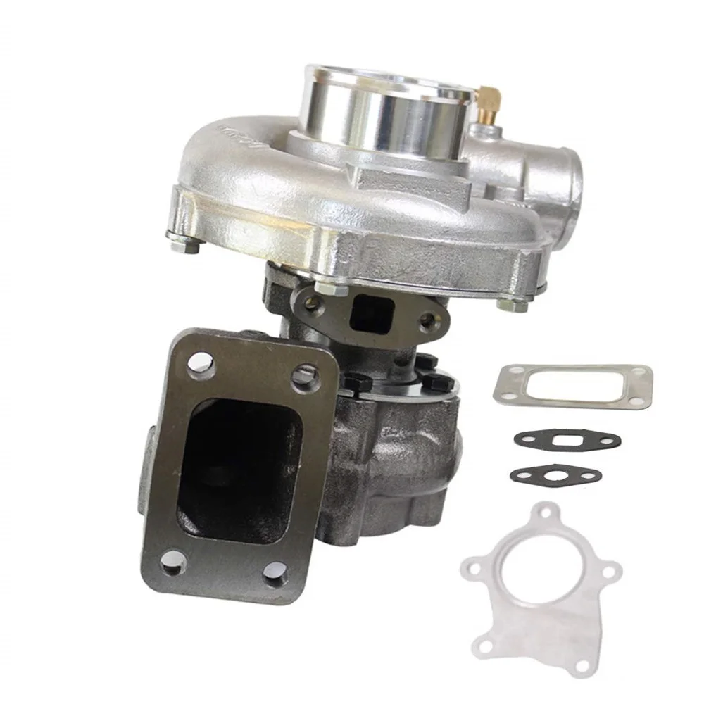 

T3 T4 T04E .63A/R Universal Turbo Turbocharger for 1.6 to 2.5 400HP 7psi-21psi Oil Cooled TO4E Turbo Racing& Gakets