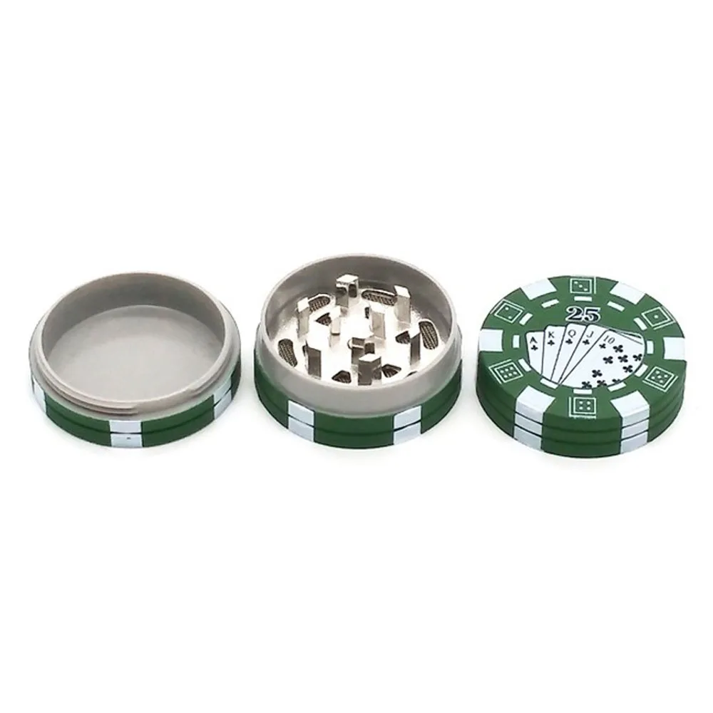 1 шт. 3 слойный измельчитель табака в стиле покера милый и травы измельчители