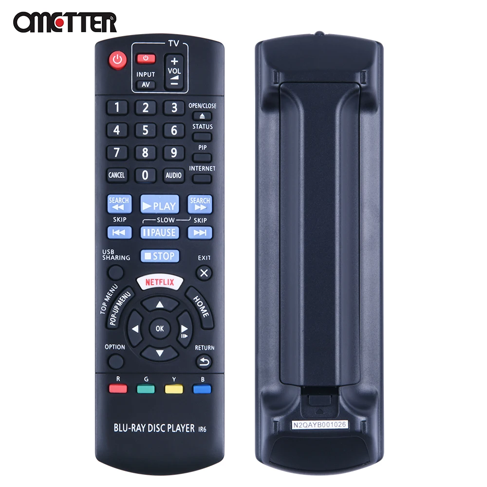 

Suitable for Panasonic N2QAYB001026 controller Blu-ray disc player DVD remote control