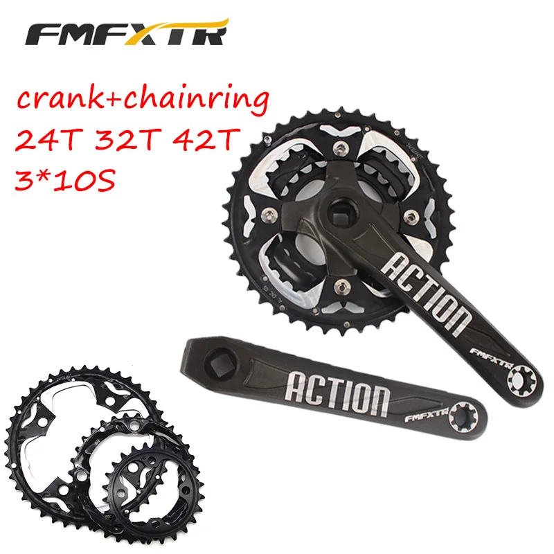FMFXTR 24T 32T 42T цепное кольцо 64/104BCD 170 мм Кривошип MTB велосипед коленчатый набор сталь