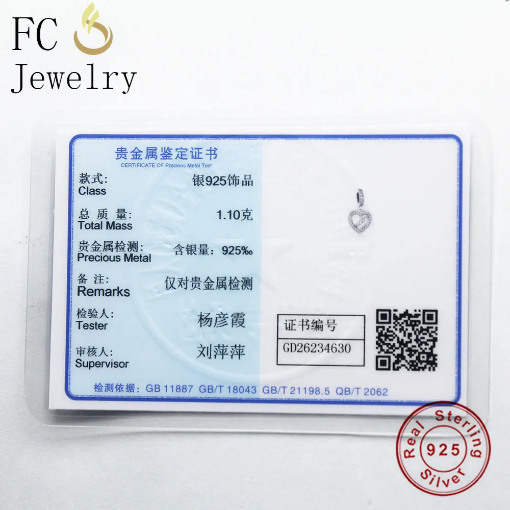 FC Jewelry подходит для оригинальных BrandCharm браслетов из стерлингового серебра 925