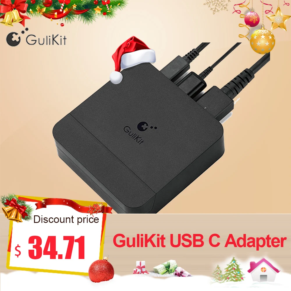 Портативная док-станция Gulikit NS05 для коммутации док-станции с USB-C PD зарядная подставка адаптер USB 3,0 порт