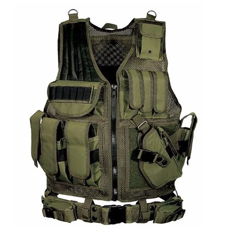 

Tactical Vest Military Combat Armor Vests Fishing Hunting Paintball Vest Army Adjustable Armor Outdoor CS Training Vest Airsoft