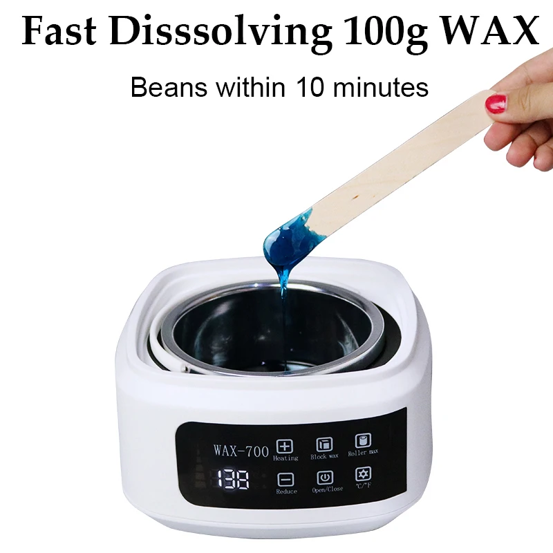 Wax Heater for Hair Removal with LCD Display Smart Professional Epilator Depilatory Body Care Paraffin Machine Men Women Use | Красота и