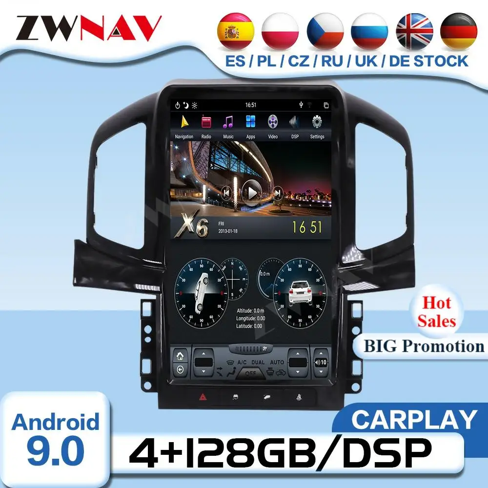 

Видеоплеер с экраном Tesla на Android 9 для Chevrolet Captiva 2013, 2014, 2015, 2016, 2017, автомобильный GPS-радиоприемник, головное устройство со стереозвуком