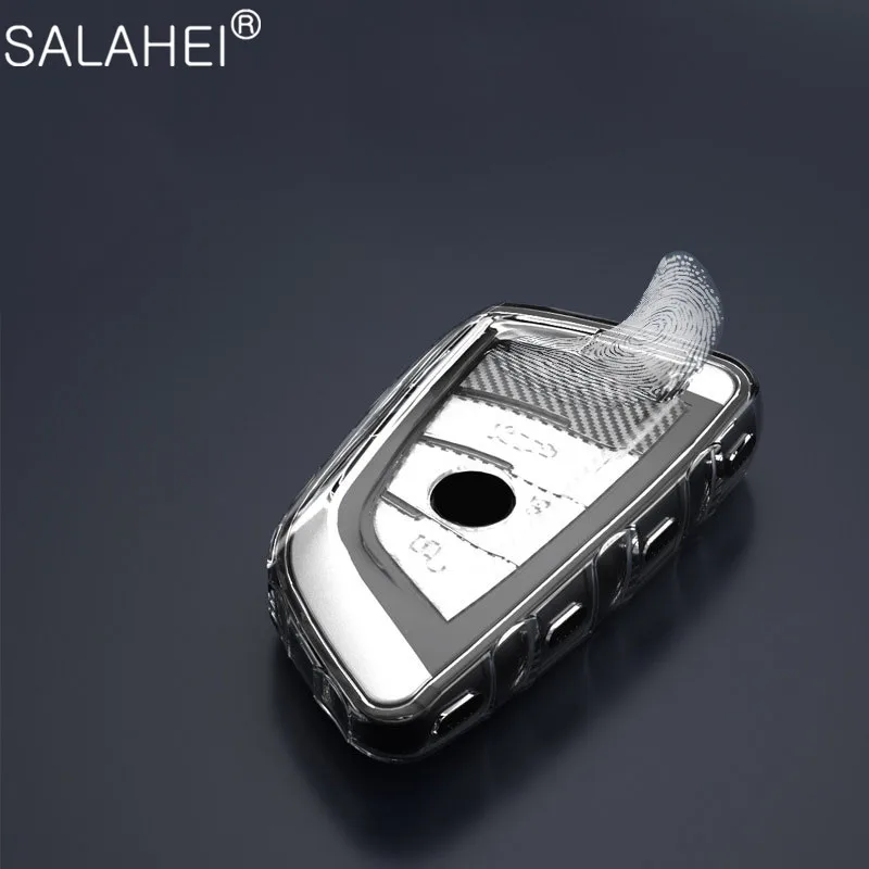 

High quality Soft TPU Car Styling Key Case Key Cover Shell For BMW X5 F15 X6 F16 G30 7 Series G11 X1 F48 F39 Keyless Accessories