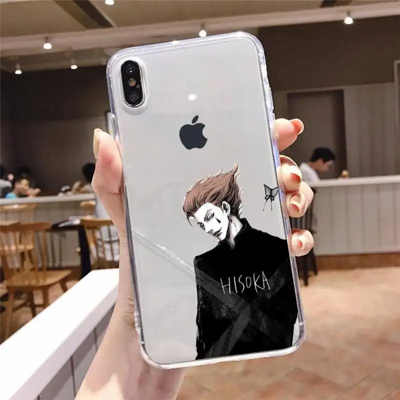 

hunter x hunter Phone Case Transparent soft For iphone 5 5s 5c se 6 6s 7 8 11 12 plus mini x xs xr pro max