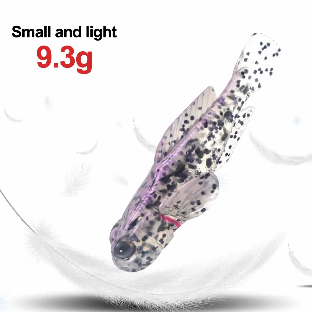 

5pcs/Lot Crap Fishing Lure Artificial Goby Soft Swimbait 75mm 9.3g 0.33oz 3 Inch Fish Baits Finest Detailed Softbait
