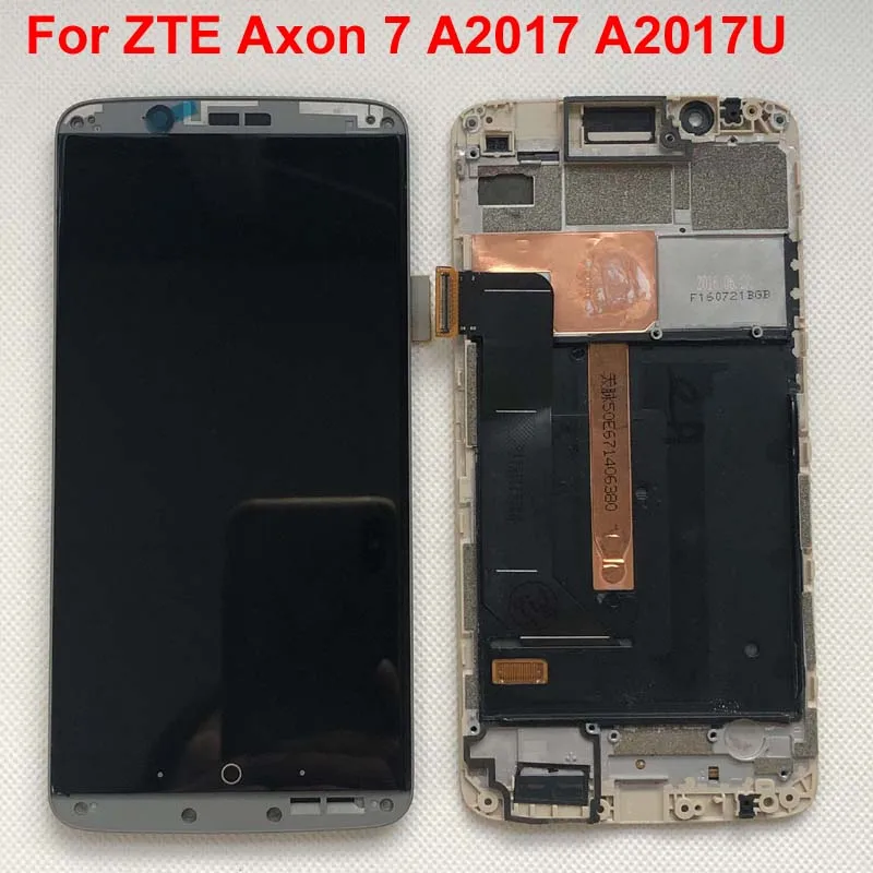 AMOLED 5 для ZTE Axon 7 LCD A2017 A2017U A2017G дисплей сенсорный экран дигитайзер замена аксон