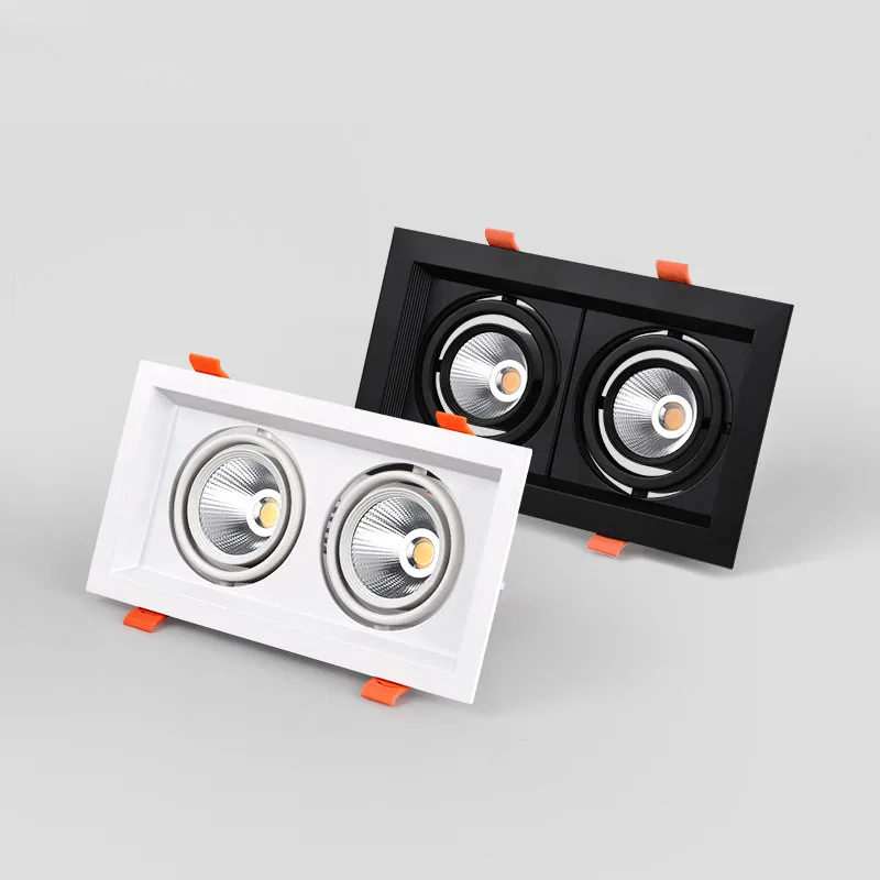 Светодиодный точечный светильник квадратная утопленная лампа COB 10 Вт 20 30