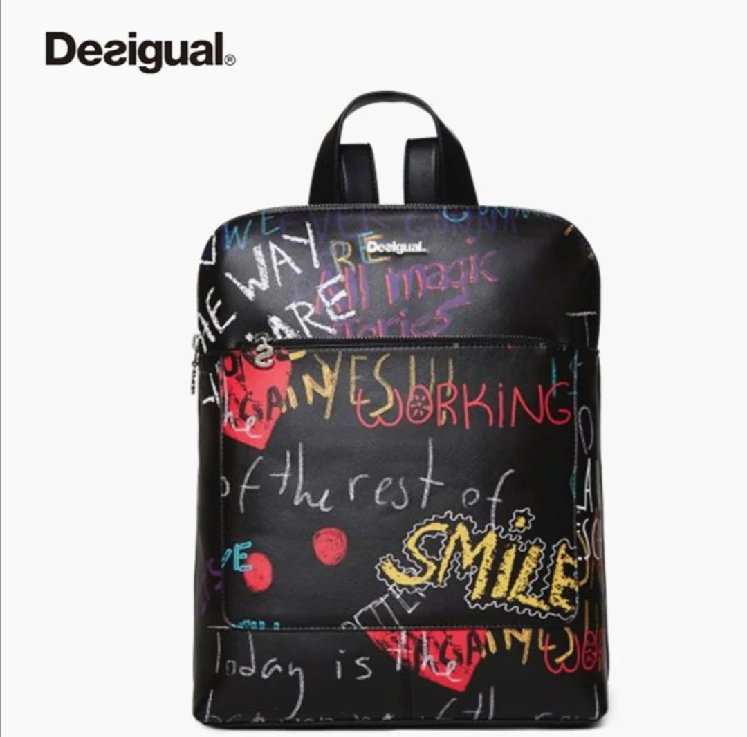 Испанская женская сумка Desigual большого объема на одно плечо дизайнерский