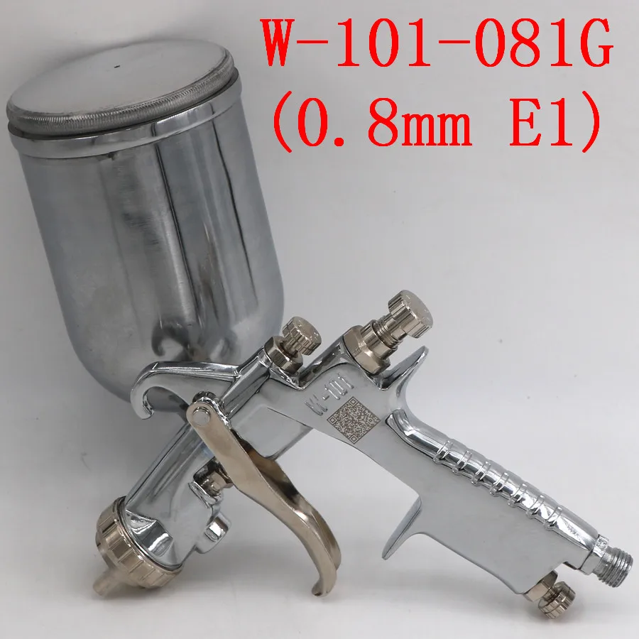 081G(0.8mm E1 Cap) 400cc по изготовлению крышек для пластиковых стаканчиков с краскопультом низкого W-101 134 г ручной пистолет распылитель 1,0/1,3/1,5/1,8 мм W101 распылительный окрашивающий пистолет распылитель краски автомобиля пистолет для распыления краски - Цвет: 081G(0.8mm E1 Cap)