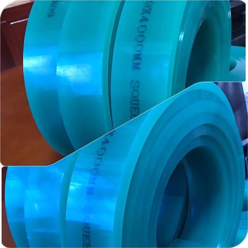 Горячая Распродажа! Экран печатая плоскую резину скребка голубой дурометр цвета