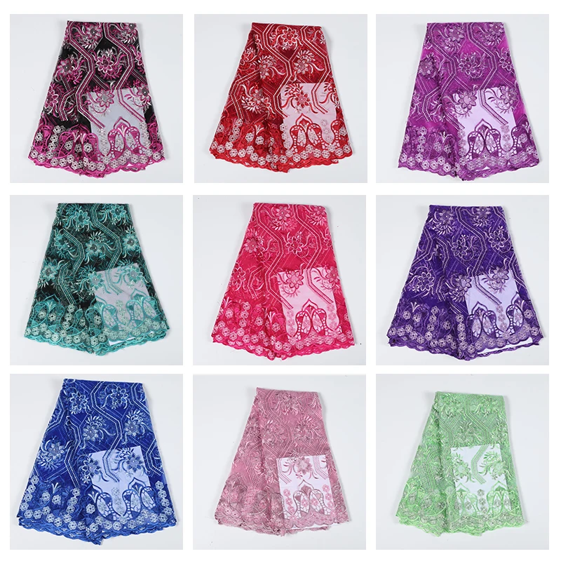 Новое поступление африканская кружевная ткань с вышивкой высокое качество