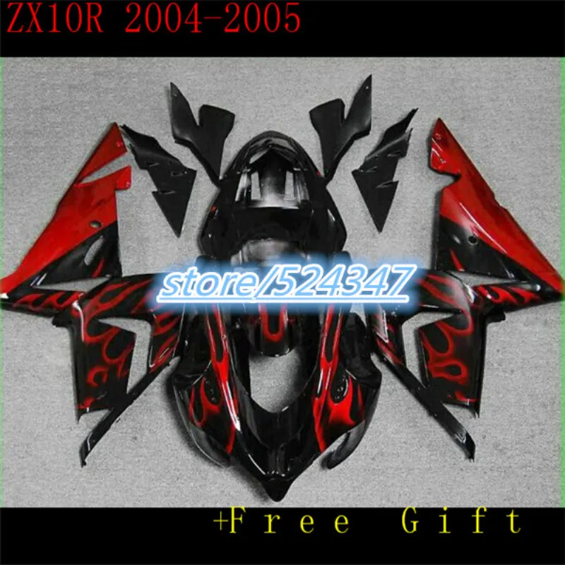 

100%ABS Injection Fairing Kits For Kawasaki NINJA ZX-10R 04-05 Year 2004 2005 ZX10R 04 05 Motobike Fairing New