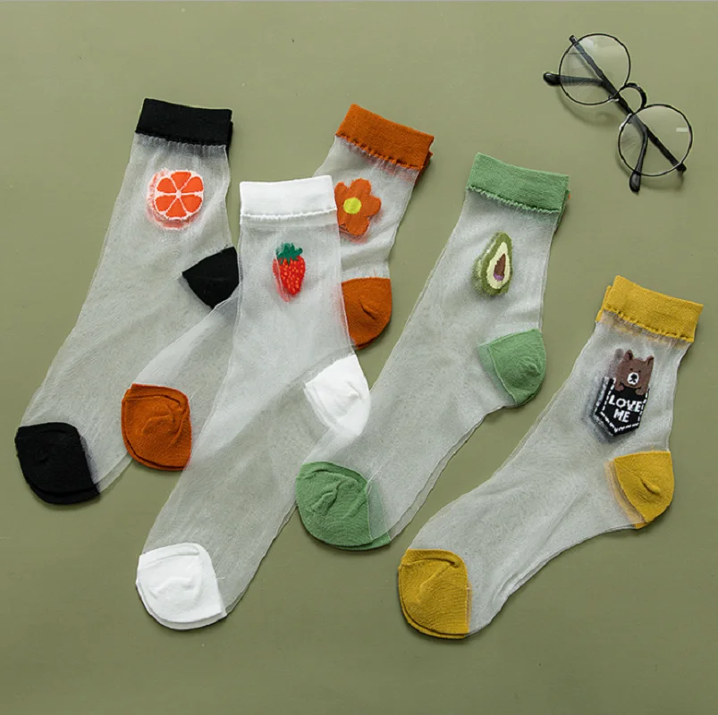 Новинка весенне-летние и новые японские шелковые носки без пятки женские тонкие