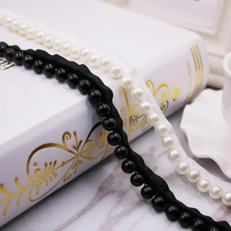 9 ярдов Прямая поставка от производителя односторонняя жемчужная кружевная