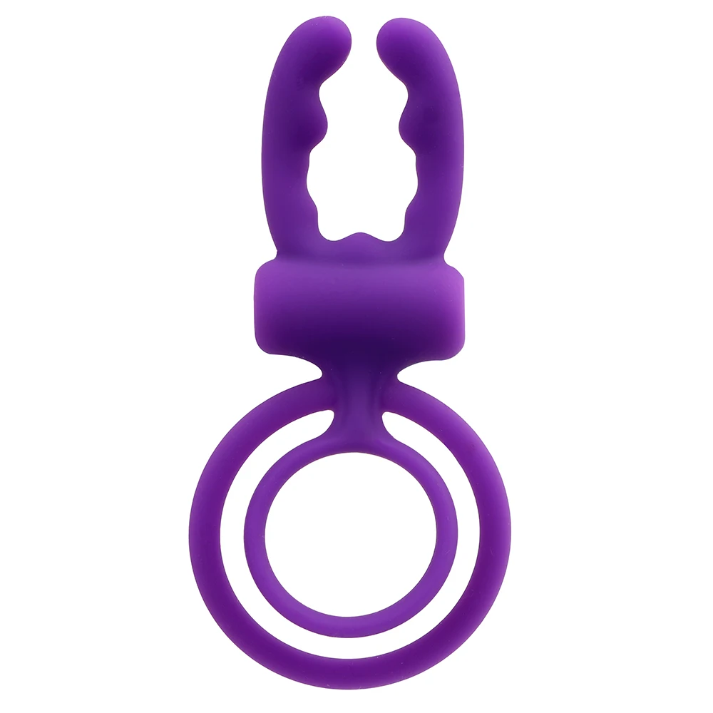 OLO Penis Ring Vibrating Tongue Licking Cock Vibrator Clit Stimulator Dual Pleasure Sex Toys for Men Male | Красота и здоровье