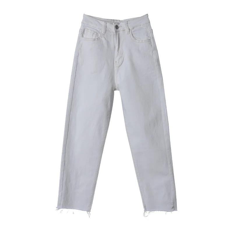 

New Women Spring Autumn Slim White Solid Color Long Pants Ladies Fashion Trousers Female Brand High-Quality Casual Pants ZM475