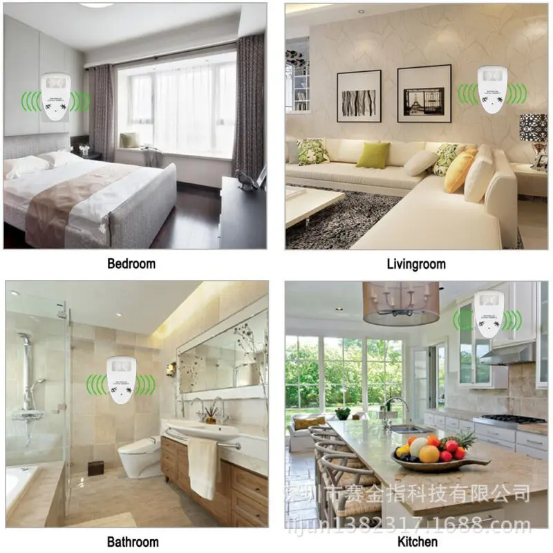 Ультразвуковой электронный датчик UK Plug репеллент от комаров мыши крысы мухи