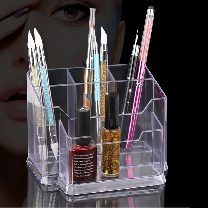 Acrylic Makeup Storage Drawer Saving Space Desktop Comestics Type Box Tattoo Organizer Nail Eyelash organize | Красота и здоровье