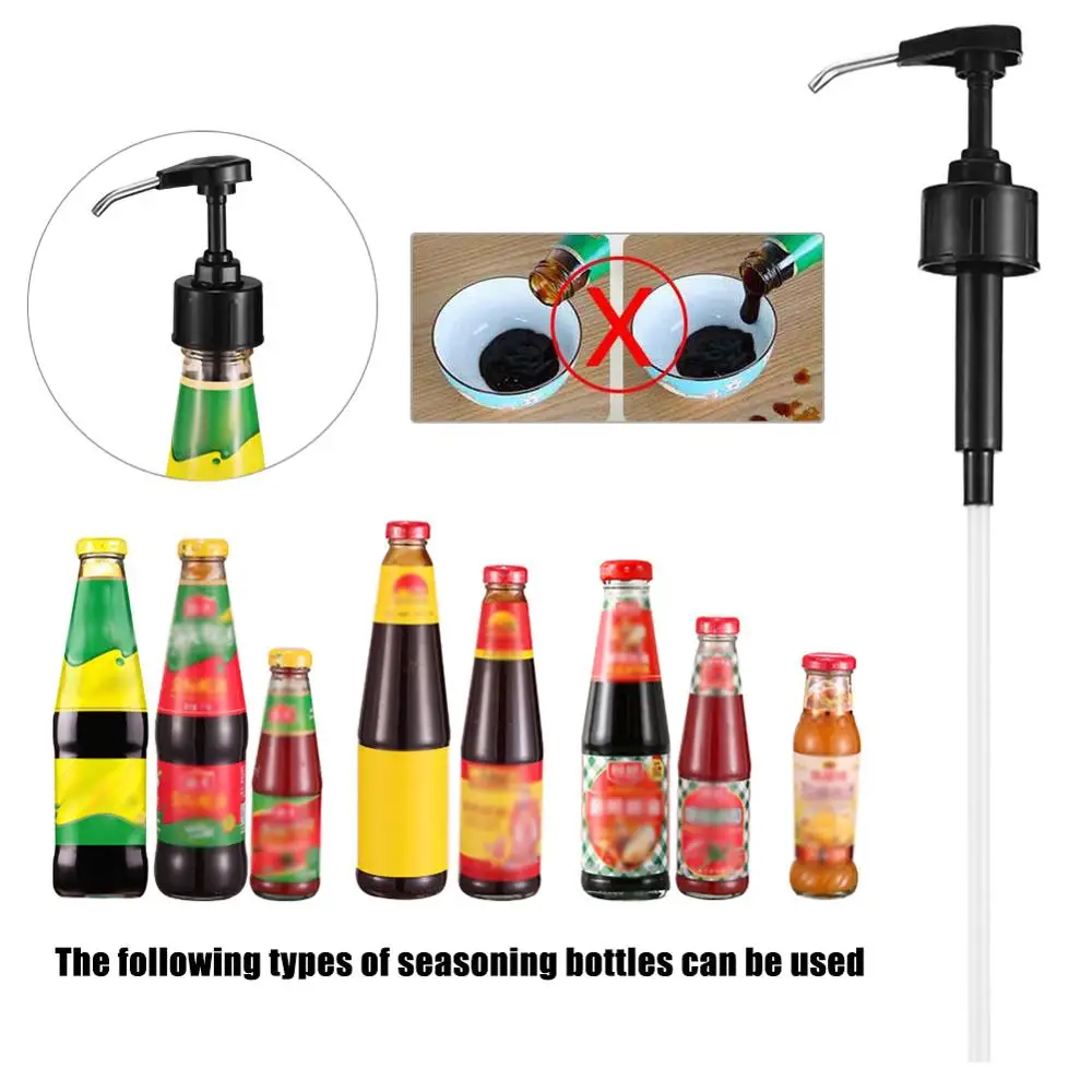 Диспенсеры tainless для устричного соуса стальной флакон с помпой джема насадка