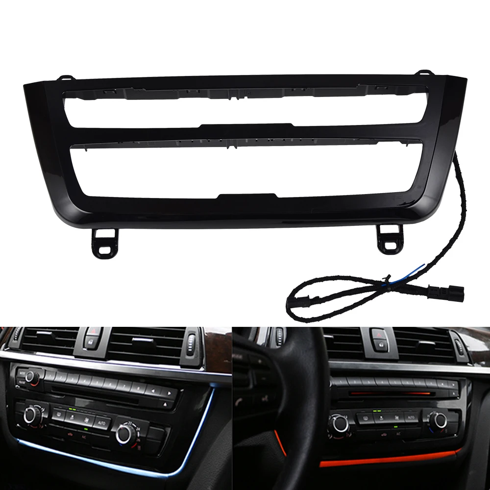 

Car Radio Trim LED Dashboard Center Console AC Panel Light Atmosphere Light For BMW F31 F36 F33 F35 F30 F32 320 328 335i LCI