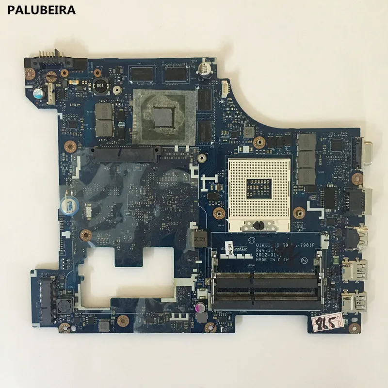 PALUBEIRA G580 материнская плата для Lenovo G580 Материнская плата ноутбука QIWG5_G6_G9 LA-7981P с 8 видеокарта DDR3