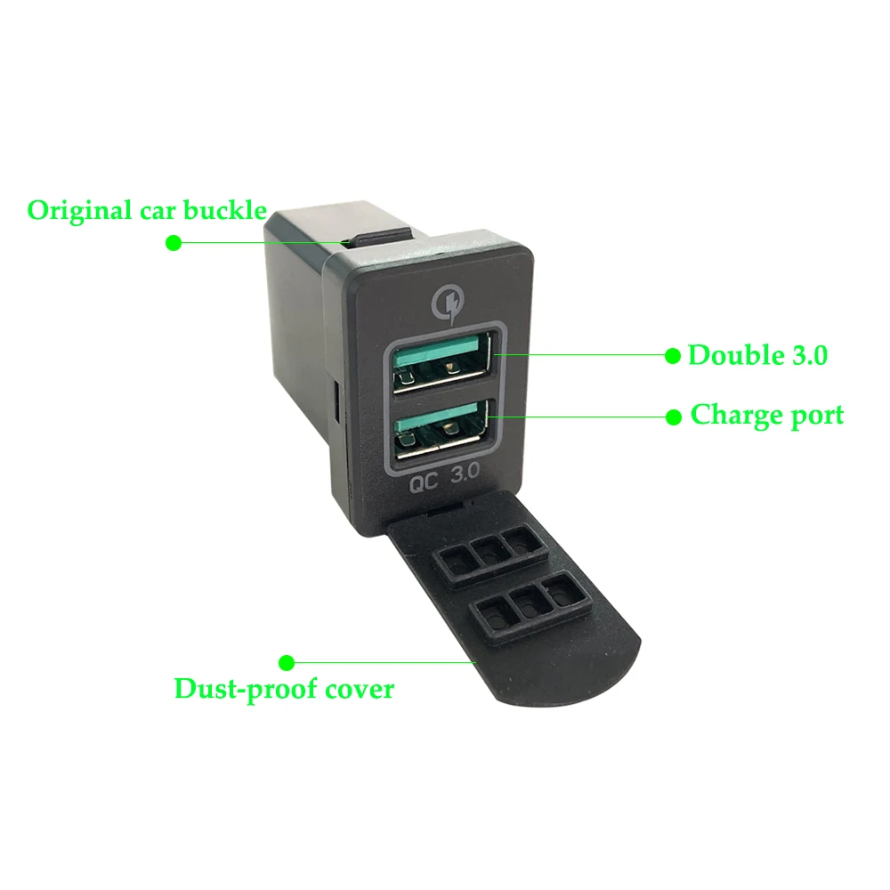 Автомобильное быстрое зарядное устройство с 3 двойными USB портами зарядная