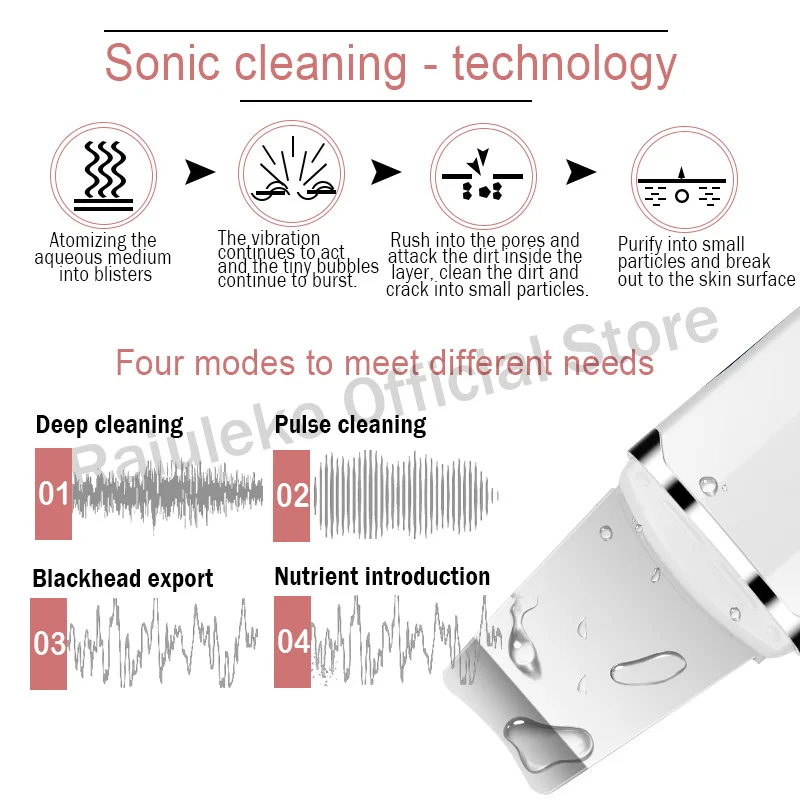Ультразвуковой очиститель пор отшелушивающее средство для удаления черных