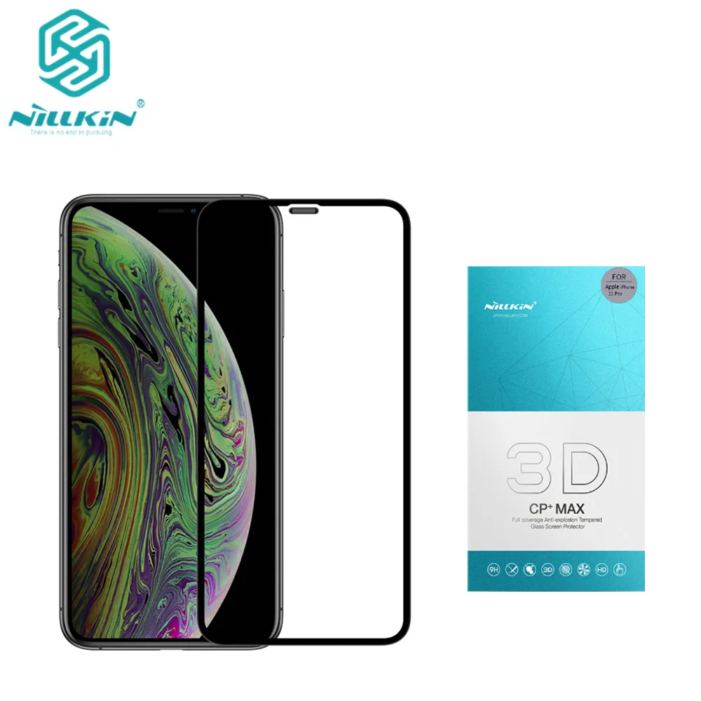 

NILLKIN Amazing 3D CP+ MAX Full Coverage Nanometer Anti-Explosion 9H Tempered Glass Screen Protector For iphone 11 pro