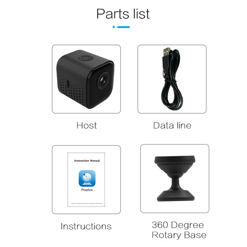 

Greatlizard A11 Mini Wifi IP Camera Night Vision 1080P Home Security Camera Motion Detection Video DVR Camcorder