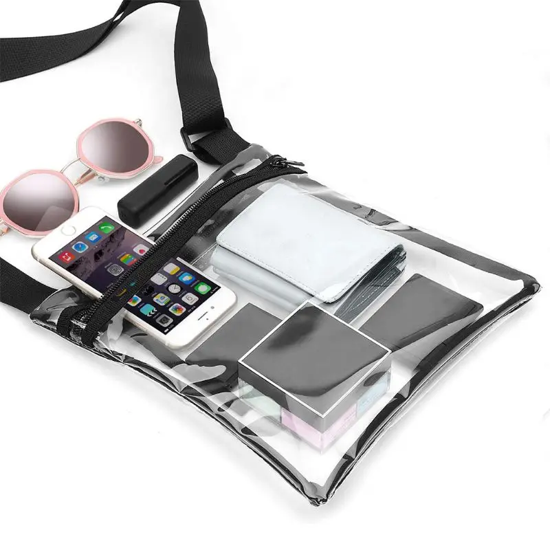 Модная прозрачная сумка-мессенджер через плечо из ТПУ сумка для мужчин и женщин