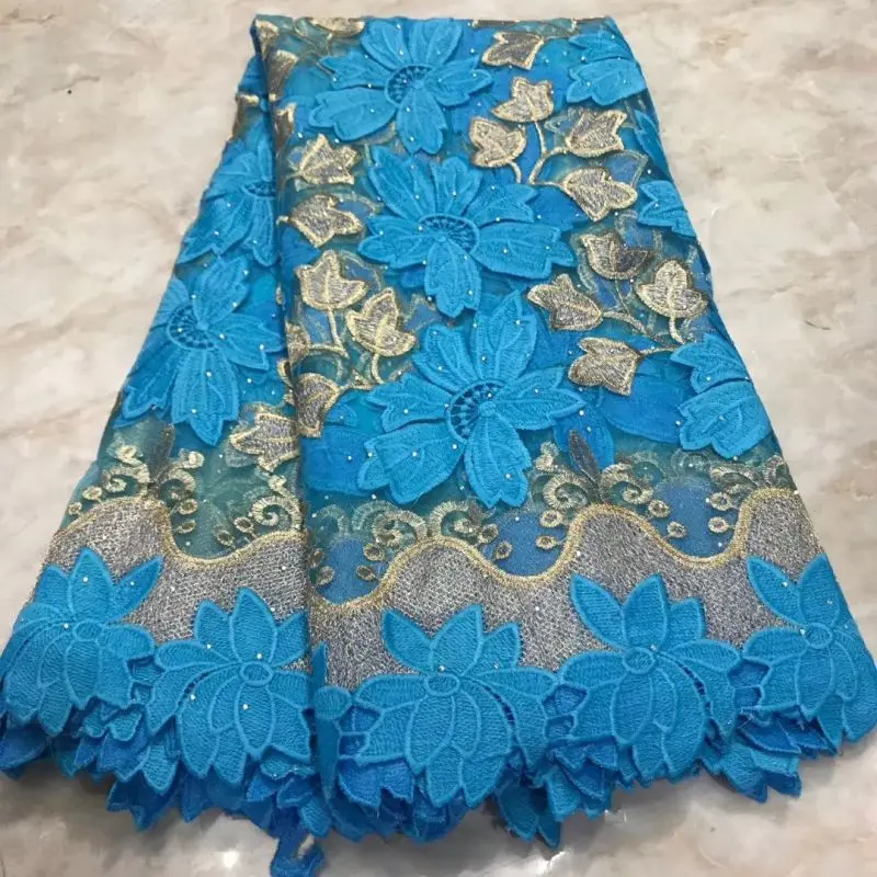 Розовая Кружевная Сетка с гипюровой доской Высококачественная африканская