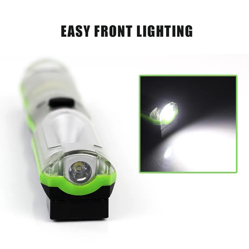 Portable LED Flashlight Rechargeable Magnetic Torch Work Light COB Inspection Lamp For Outdoor Camping Working fishing | Спорт и