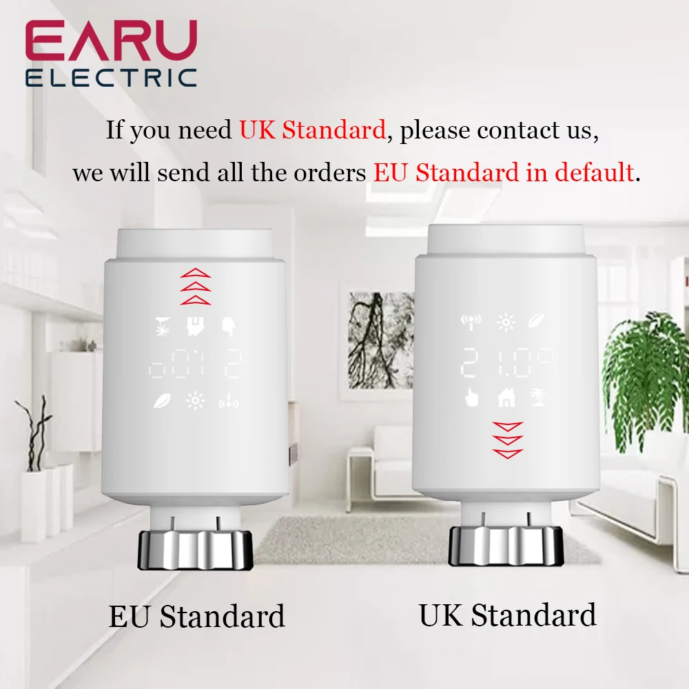 Привод радиатора Tuya Smart ZigBee программируемый термостатический клапан с