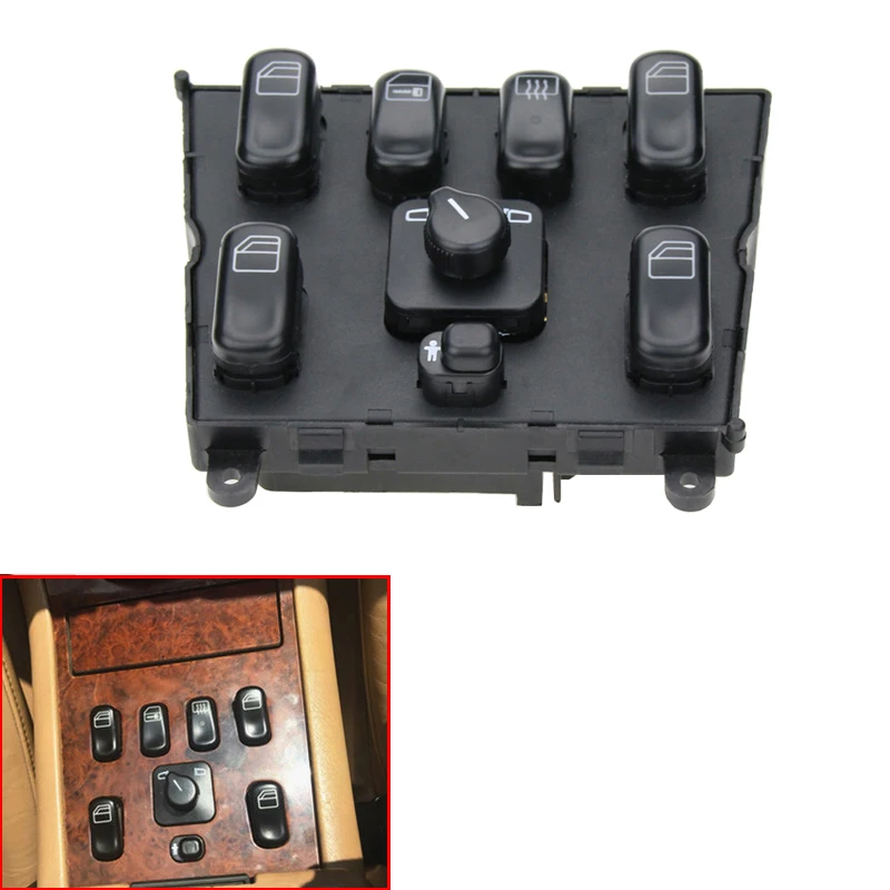

Power Window Control Switch Electric Window Regulator Button Switch for Mercedes Benz ML320 W163 ML400 ML430 ML500 1998-2003