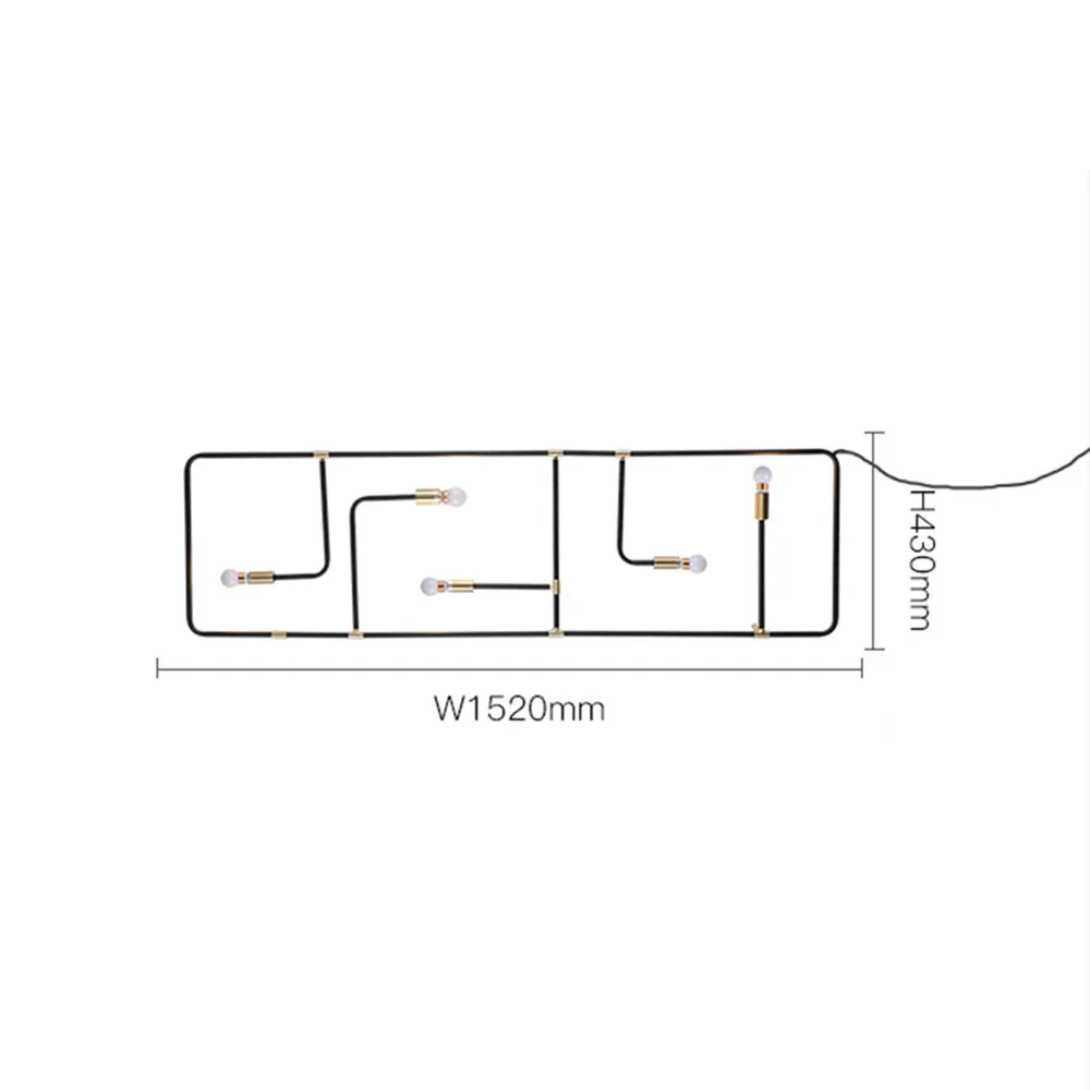 구매 북유럽 로프트 벽 조명 간단한 산업 스타일 검은 철 파이프 벽 램프 바 식당 장식 벽 Sconce Lamparas Pared
