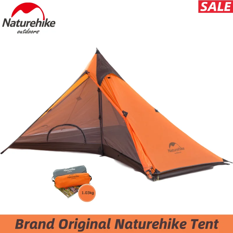 Палатка Naturehike туристическая Ультралегкая двухслойная 20D силиконовая